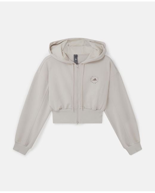 Stella McCartney White Truecasuals Sportswear Cropped Hoodie