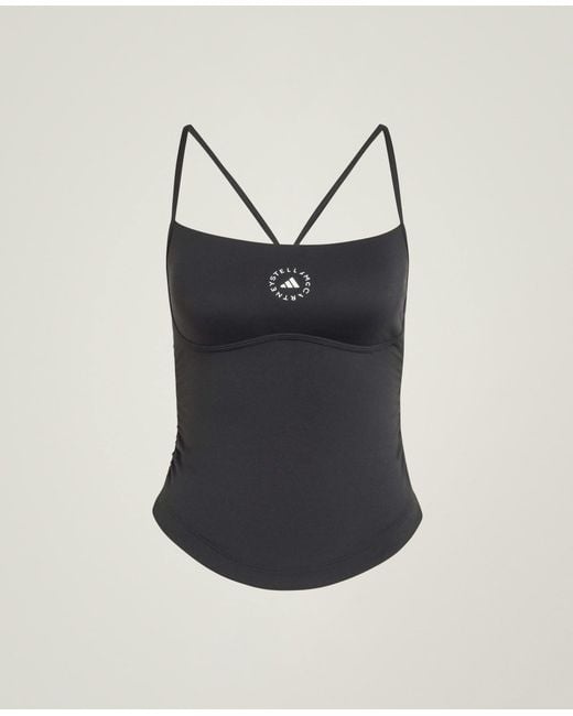 Stella McCartney Black Studio Spaghetti Strap Tank