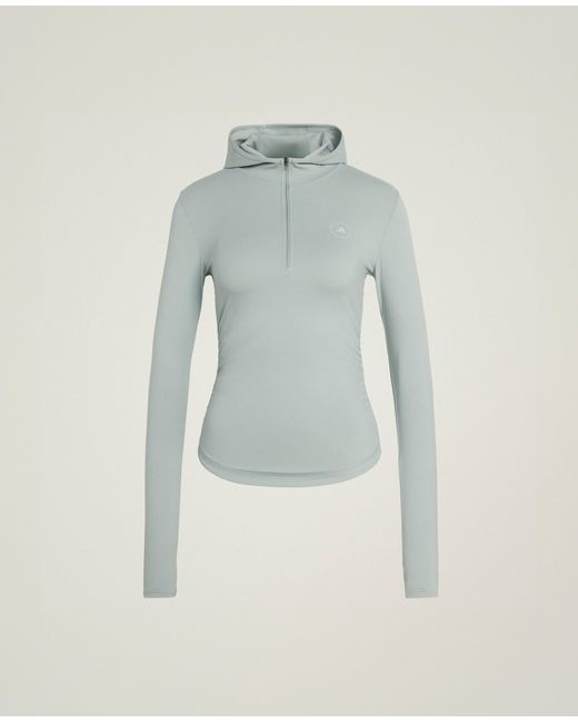 Stella McCartney Blue Truepurpose Long-Sleeve Hooded Midlayer