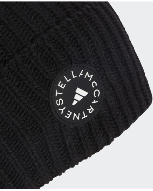 Stella McCartney Black Logo Beanie