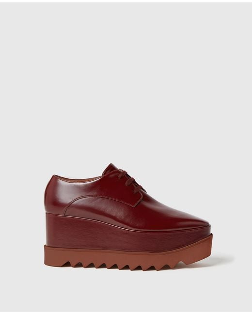 Stella McCartney Red Elyse Platform Shoes