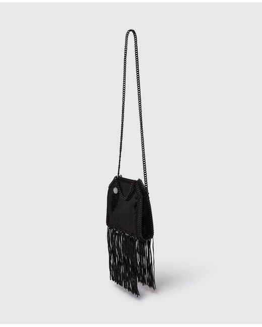Stella McCartney Black Limited-edition Falabella Sequin Fringe Tiny Tote Bag