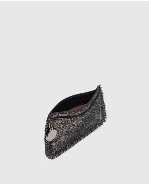 Stella McCartney Black Falabella Zipper Cardholder