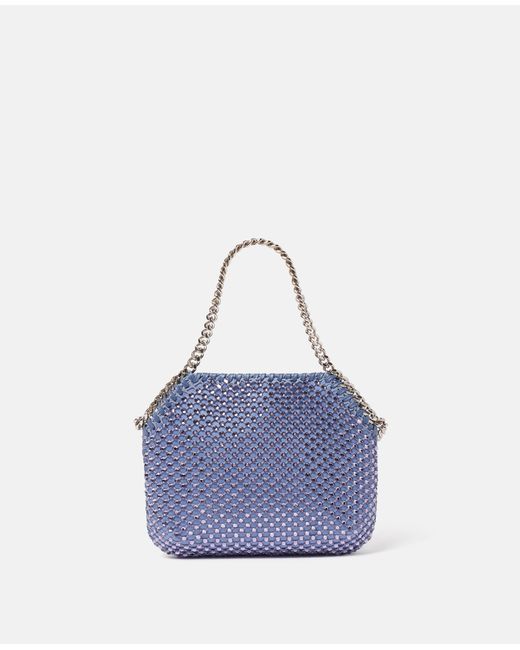 Stella McCartney Blue Falabella Crystal Tiny Tote Bag