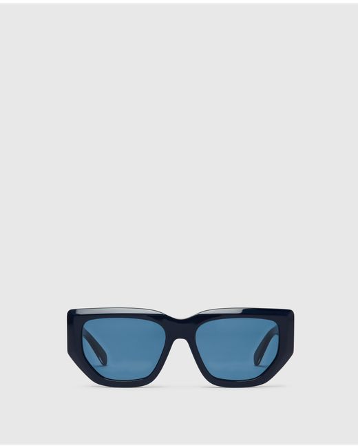 Stella McCartney Blue Logo Cat‐Eye Sunglasses