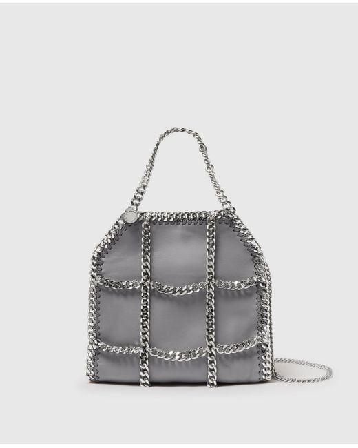 Stella McCartney Gray Limited-edition Falabella Chain Cage Mini Tote Bag