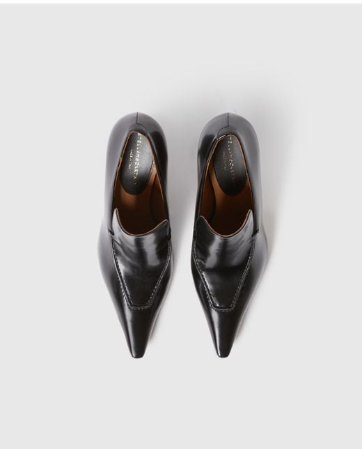 Stella McCartney White Elsa Stiletto Heeled Loafers
