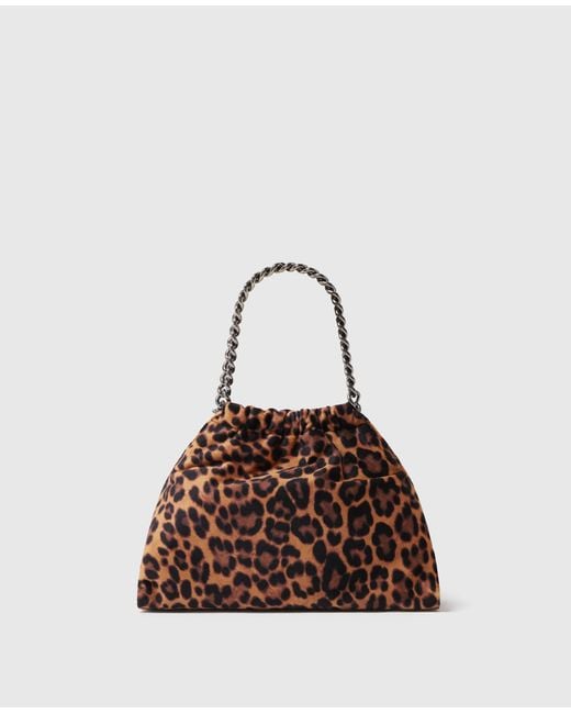 Stella McCartney Brown Falabella Mini Drawstring Bag
