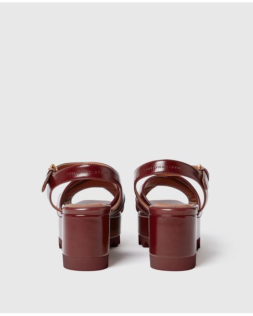 Stella McCartney Red Elyse Criss-Cross Sandals