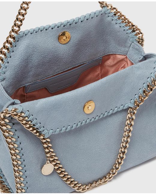 Stella McCartney Blue Falabella Mini Tote Bag