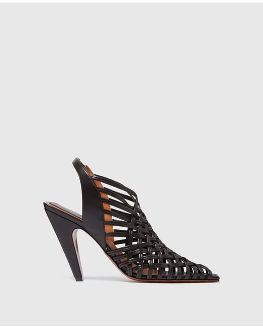 Stella McCartney White Stella Spur Woven Slingbacks