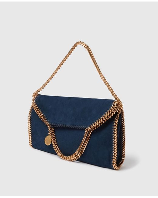 Stella McCartney Blue Falabella Fold-over Tote Bag