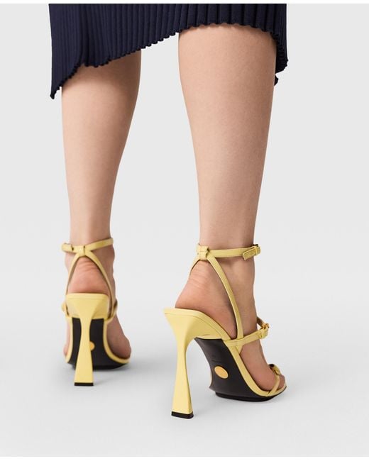 Stella McCartney Metallic Elsa Patent Heeled Sandals