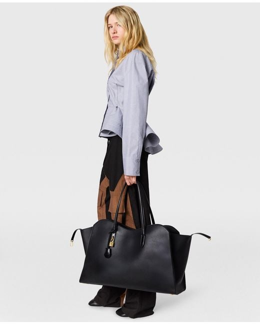 Stella McCartney Blue Chambray Peplum Shirt