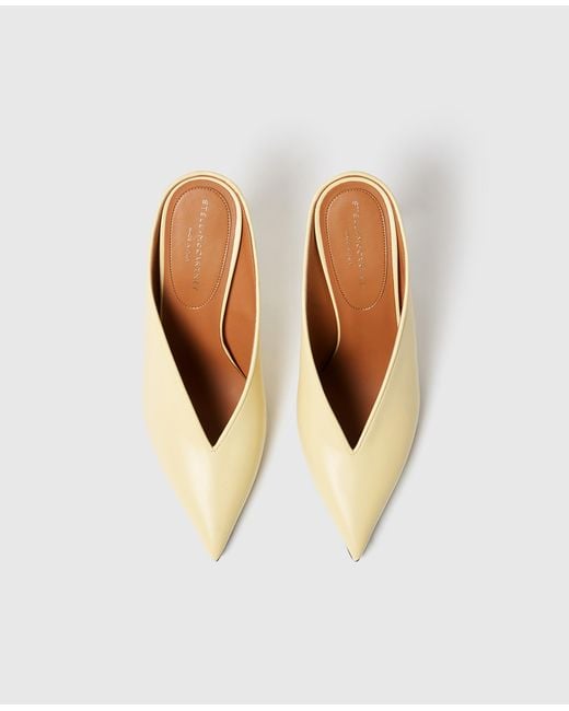 Stella McCartney Natural Stiletto Heeled Mules