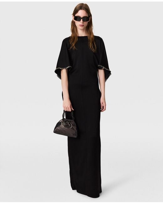 Stella McCartney Black Embellished Handkerchief Dress