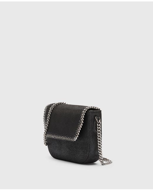 Stella McCartney Black Falabella Flap Crossbody Bag