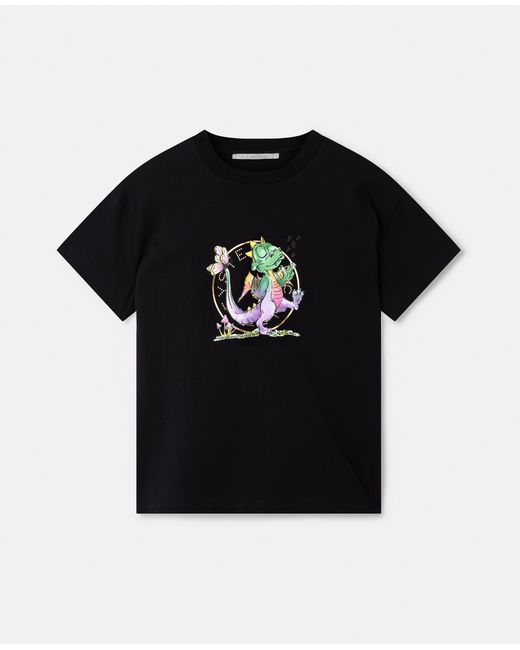 Stella McCartney Black Year Of The Dragon Print T-shirt