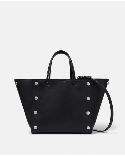 Stella McCartney Black Stella Studs Small Tote Bag