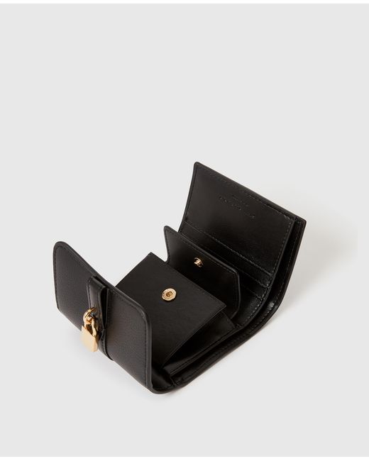 Stella McCartney Black Ryder Tri-Fold Wallet, One Size