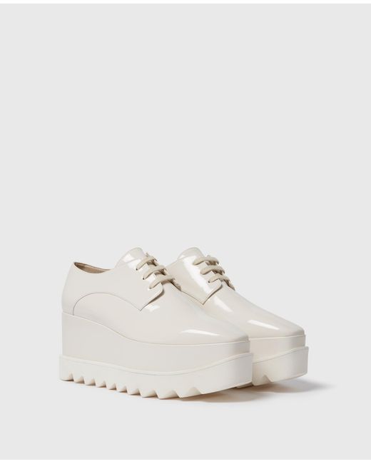 Stella McCartney White Limited Edition Elyse Monochrome Platforms