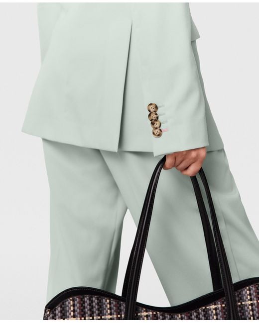Stella McCartney Gray Slim Flannel Blazer