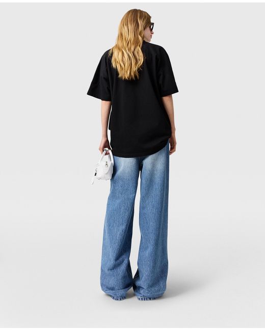 Stella McCartney Blue Faded Wide-Leg High-Rise Denim Jeans