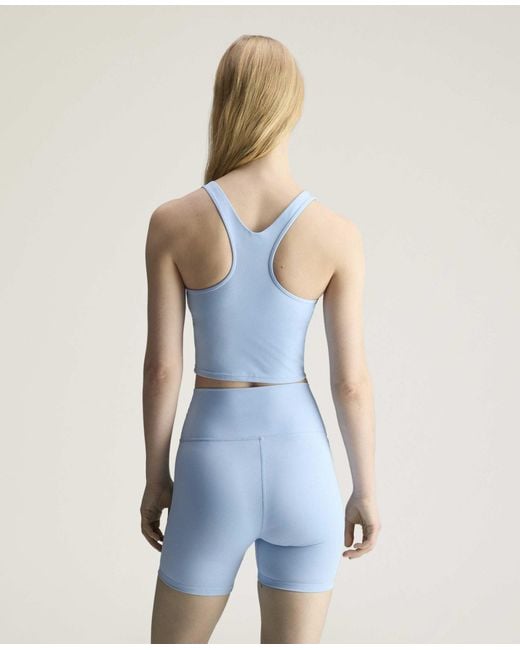 Stella McCartney Blue Truestrength Yoga Cropped Tank