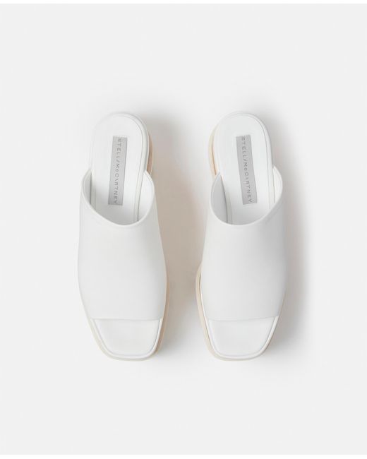 Stella McCartney White Sneak-Elyse Platform Sandals