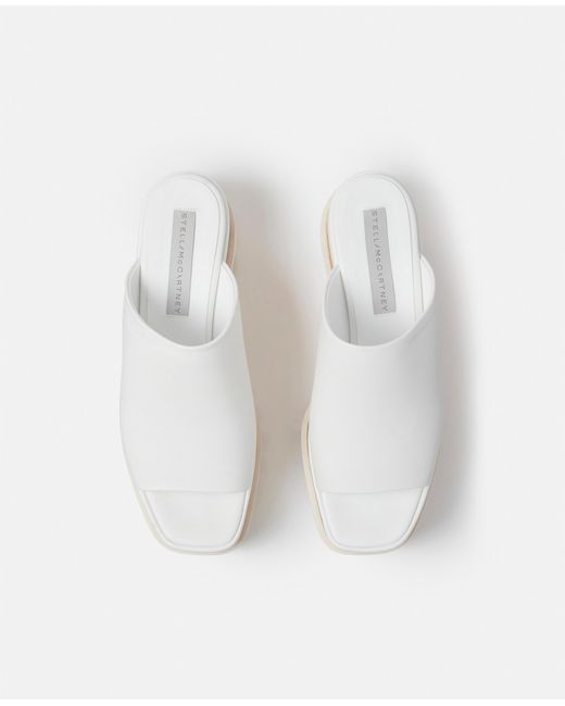 Stella McCartney White Sneak-elyse Platform Sandals