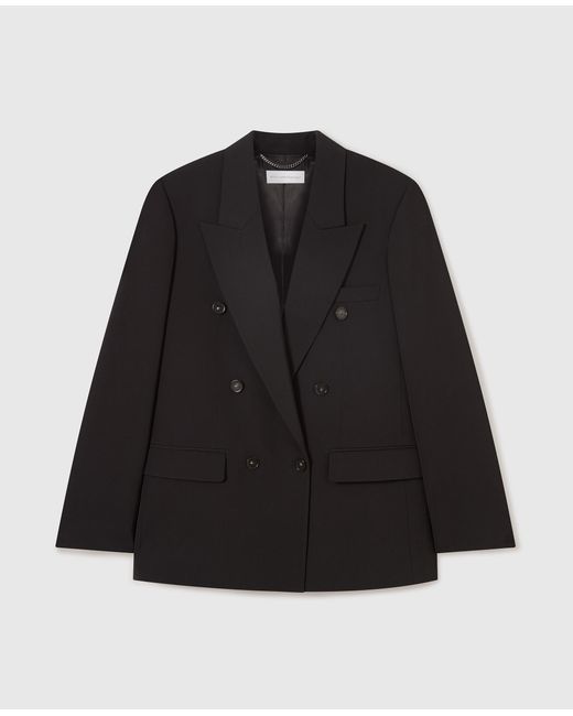 Stella McCartney Black Double-breasted Boyfriend Blazer
