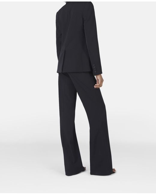 Stella McCartney Black Wool Flannel Slim Fit Boyfriend Blazer