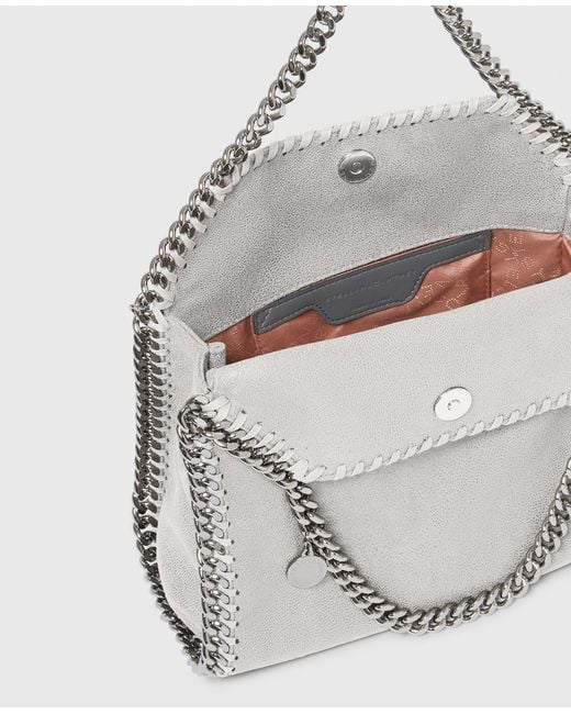 Stella McCartney White Falabella Mini Tote Bag Airlite