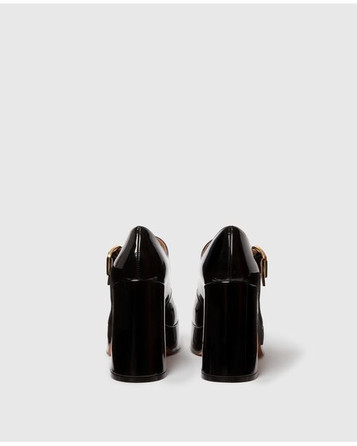 Stella McCartney Black Patent Heeled Mary Janes