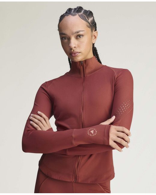 Stella McCartney Red Truepurpose Long-Sleeve Training Midlayer