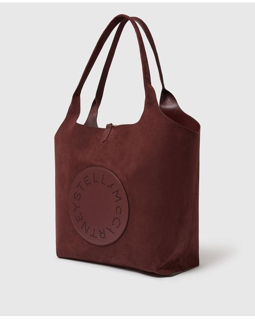 Stella McCartney Purple Logo Reversible Tote Bag