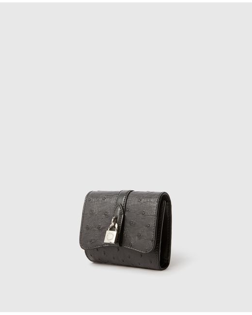 Stella McCartney White Ryder Ostrich Bi-Fold Wallet