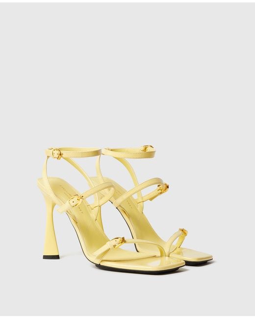 Stella McCartney Metallic Elsa Patent Heeled Sandals