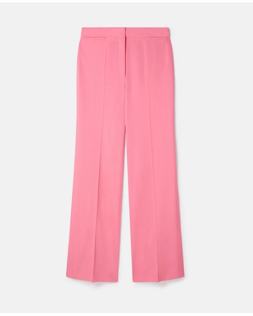 Stella McCartney Pink Wool Flannel Tailored Trousers