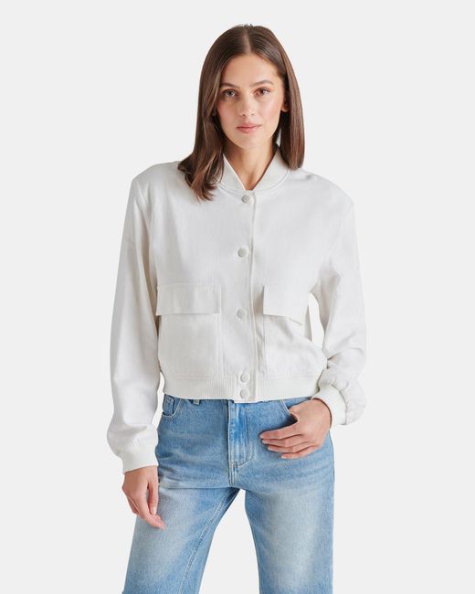 Steve Madden White Ardine Jacket
