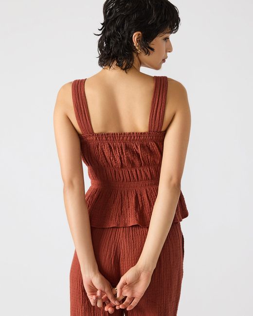 Steve Madden Red Gabrielle Top