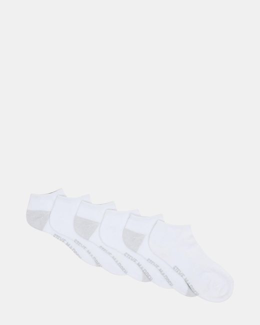 Steve Madden White Skye Socks