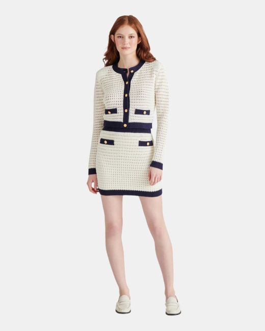 Steve Madden White Casette Cardigan