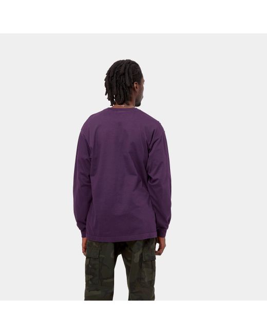 Carhartt Carhartt Wip L/ Vista T-Shirt in Purple für Herren