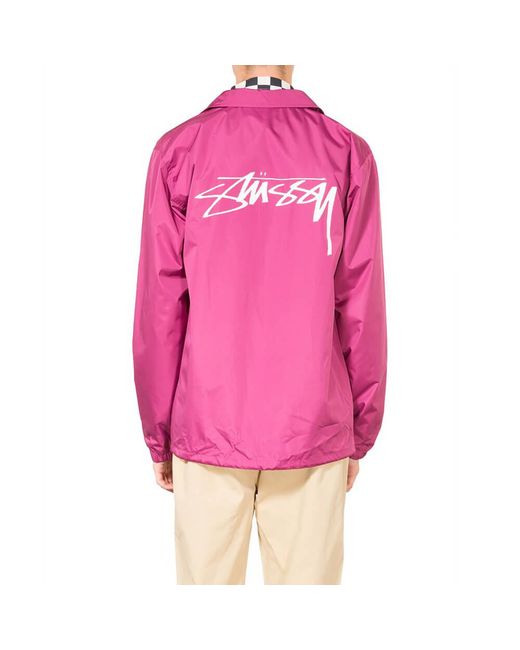 Stussy Cruize Coach Jacket in Pink für Herren
