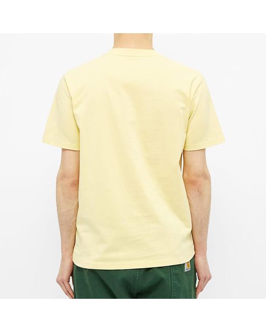 Carhartt Carhartt Wip S/S College Script T-Shirt in Yellow für Herren