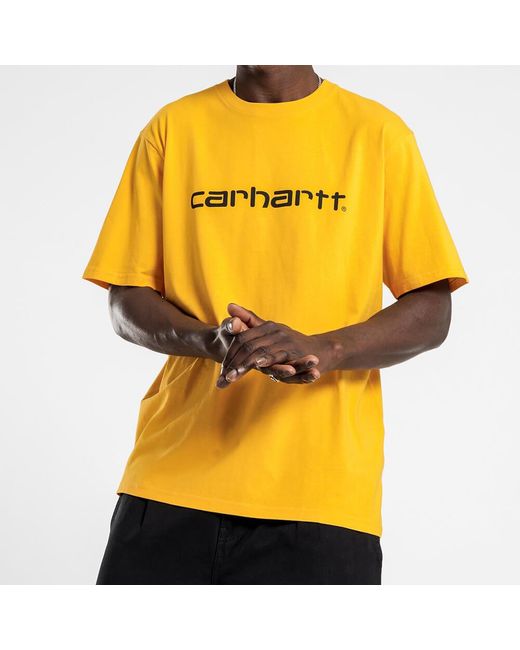 Carhartt Carhartt Wip S/S Script T-Shirt in Yellow für Herren