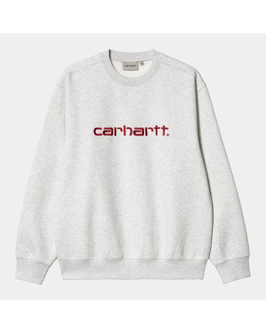 Carhartt Carhartt Wip Logo Sweatshirt in White für Herren