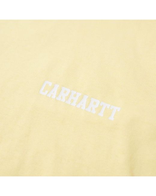Carhartt Carhartt Wip S/S College Script T-Shirt in Yellow für Herren