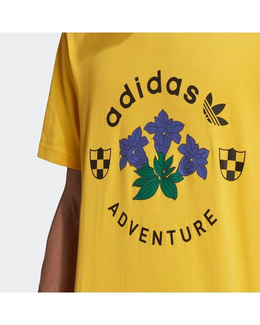 Adidas Originals Adidas Adv Graphic Tee in Yellow für Herren